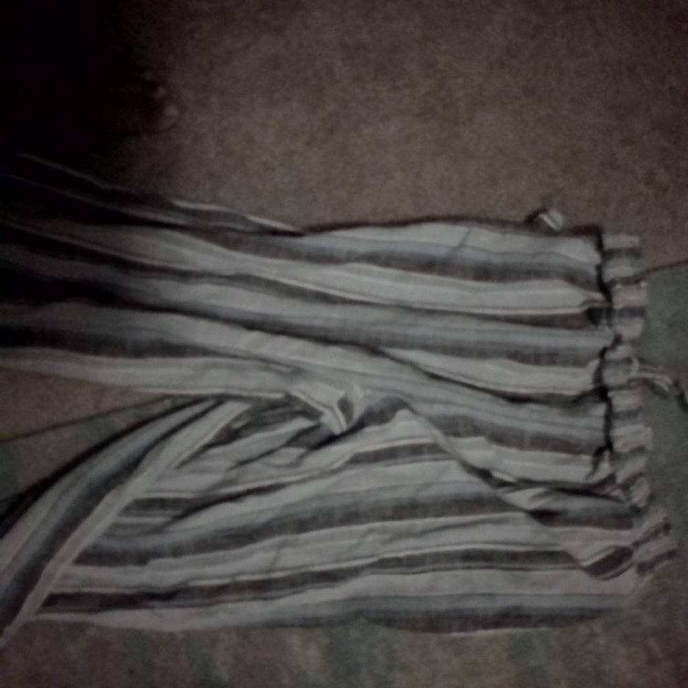 Blue striped pants